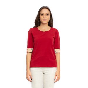 Blusa Burberry Malha Vermelha