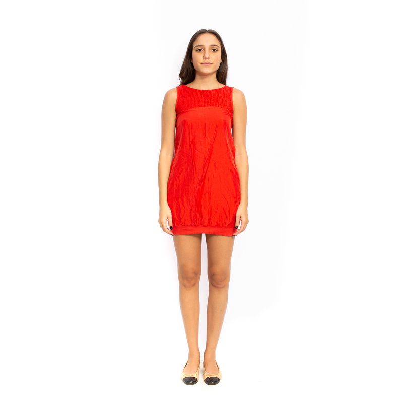 Vestido-Armani-Exchange-Seda-Vermelha