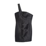 Vestido-BCBG-Drapeado-Preto