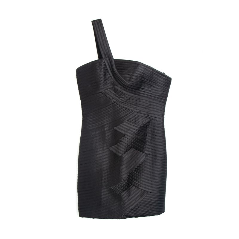 Vestido-BCBG-Drapeado-Preto