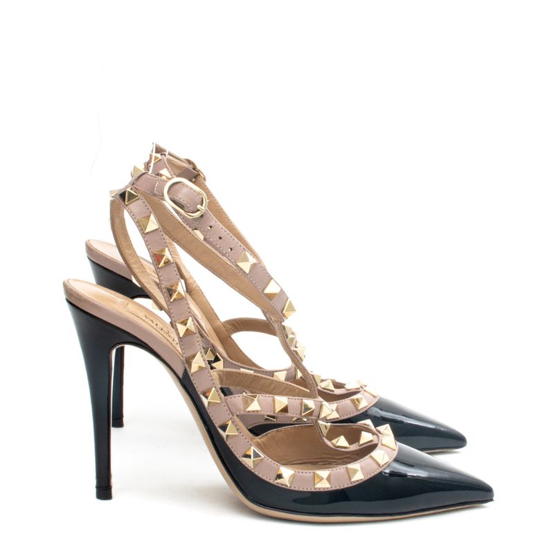 Scarpin-Valentino-Rockstud-Verniz-Preto