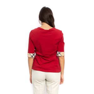 Blusa Burberry Malha Vermelha