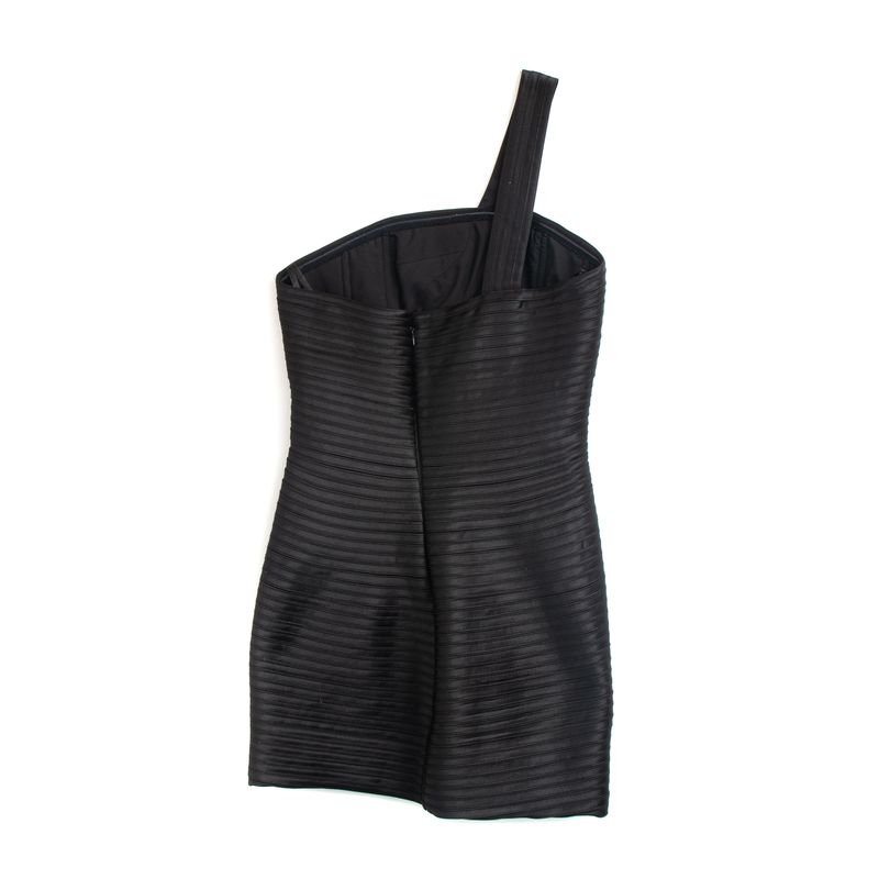 Vestido-BCBG-Drapeado-Preto