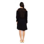 Vestido-Cris-Barros-Manga-Longa-Preto