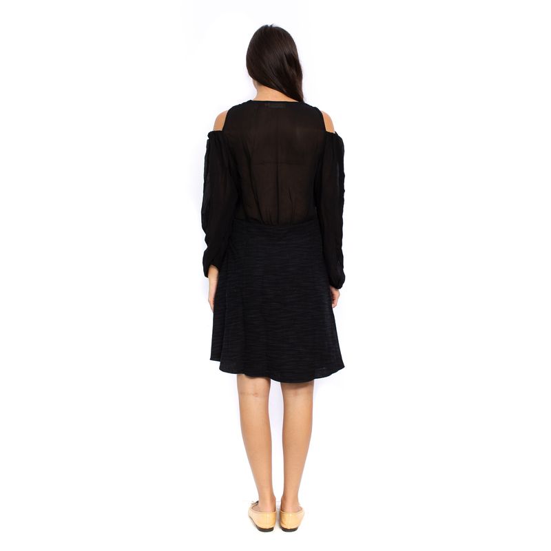 Vestido-Cris-Barros-Manga-Longa-Preto