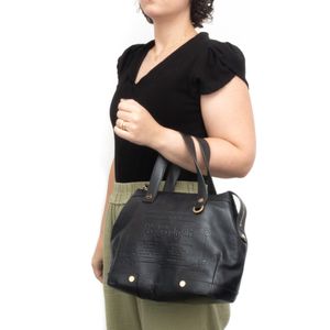 Bolsa Bulgari Couro Preto