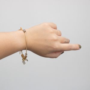 Pulseira com Berloques Ouro Amarelo