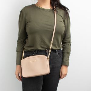 Bolsa Michael Kors Saffiano Bege