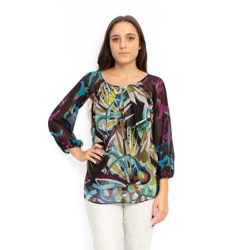 Blusa-Versace-Collection-Estampa-Colorida