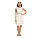 Vestido-Social-Hugo-Boss-Tubinho-Branco-Cinza-e-Rosa