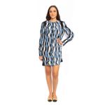 Vestido-BCBG-Estampado-Azul