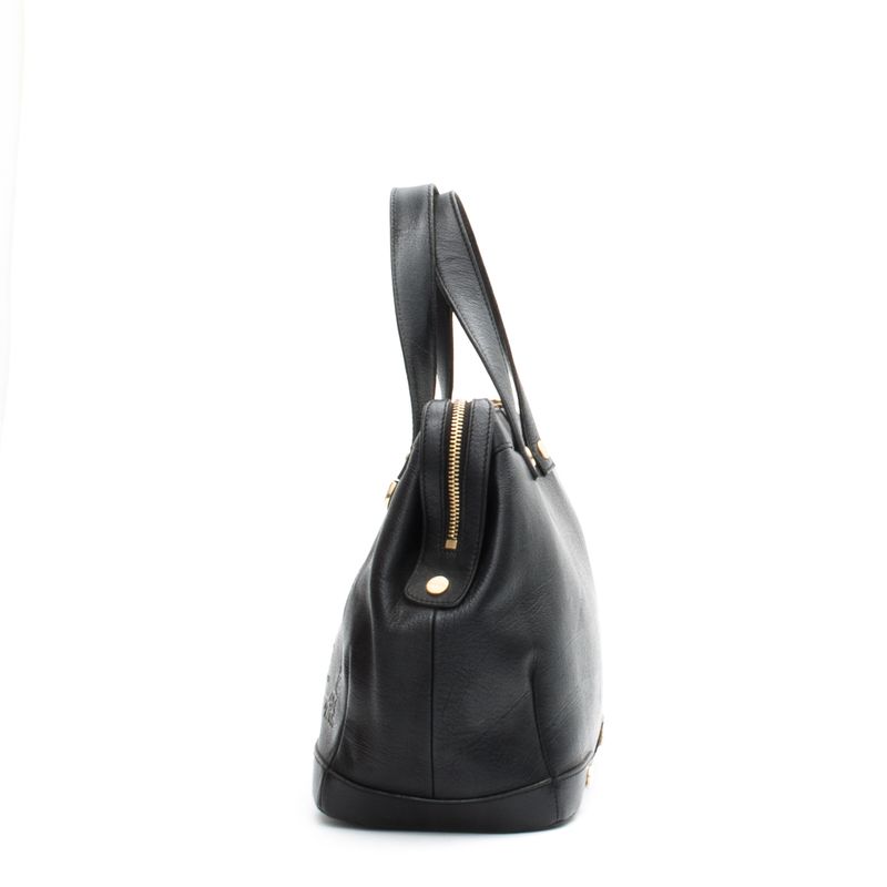 Bolsa-Bulgari-Couro-Preto