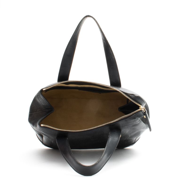 Bolsa-Bulgari-Couro-Preto