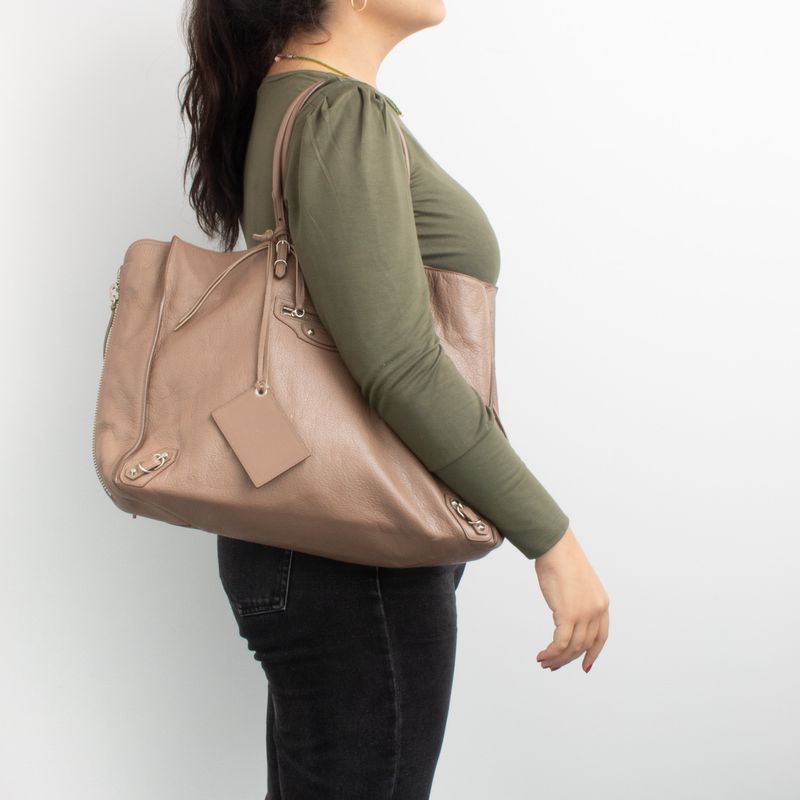 Bolsa-Balenciaga-Couro-Marrom-Claro