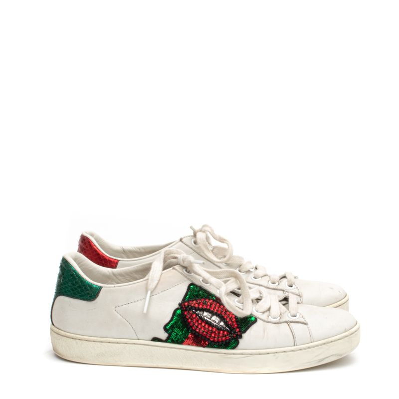 Tenis-Gucci-Couro-Branco