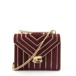 Bolsa Michael Kors Vinho e Dourada