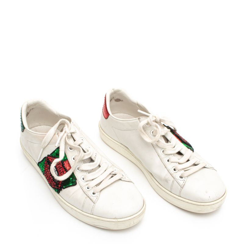 Tenis-Gucci-Couro-Branco