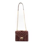 Bolsa-Michael-Kors-Vinho-e-Dourada