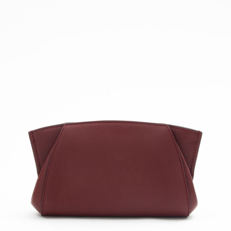 Clutch-Cartier-Geometric-Couro-Vinho