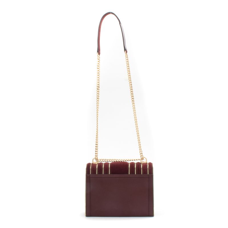 Bolsa-Michael-Kors-Vinho-e-Dourada