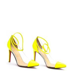 Sapato Christian Louboutin Vinil Neon