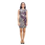 Vestido-Emilio-Pucci-Drapeado-Marrom
