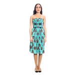 Vestido-Carolina-Herrera-Azul-Bordado