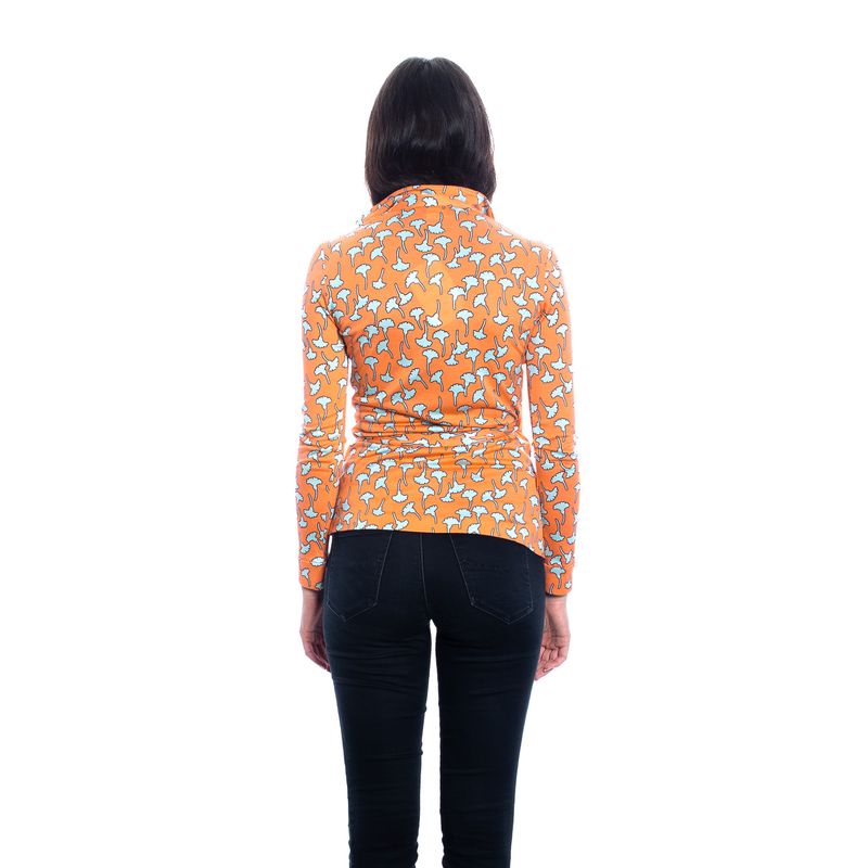 Blusa-Diane-Von-Furstenberg-Wrap-Laranja