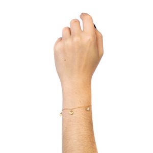 Pulseira Conchinhas Ouro Infantil