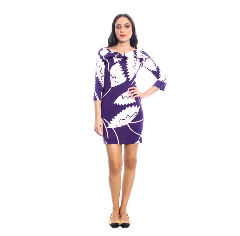 Vestido-Diane-Von-Furstenberg-Estampado-Roxo
