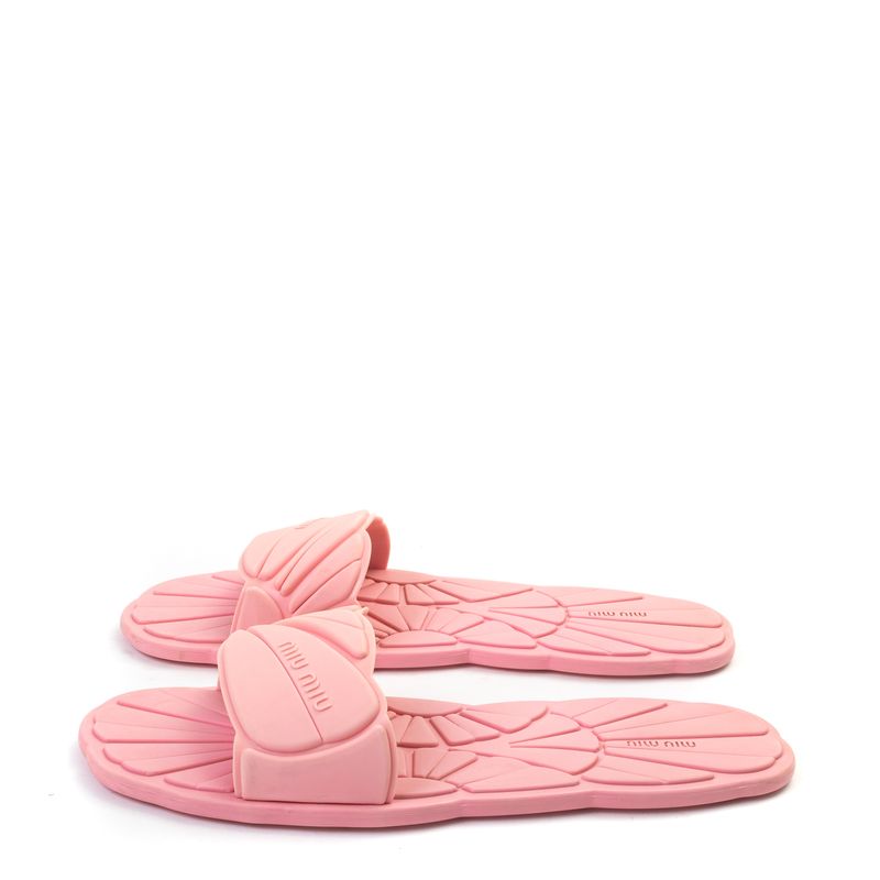 Chinelo-Miu-Miu-Pool-Slides-Rosa