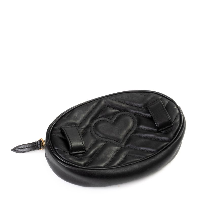 Pochete-Gucci-Marmont-Couro-Preto