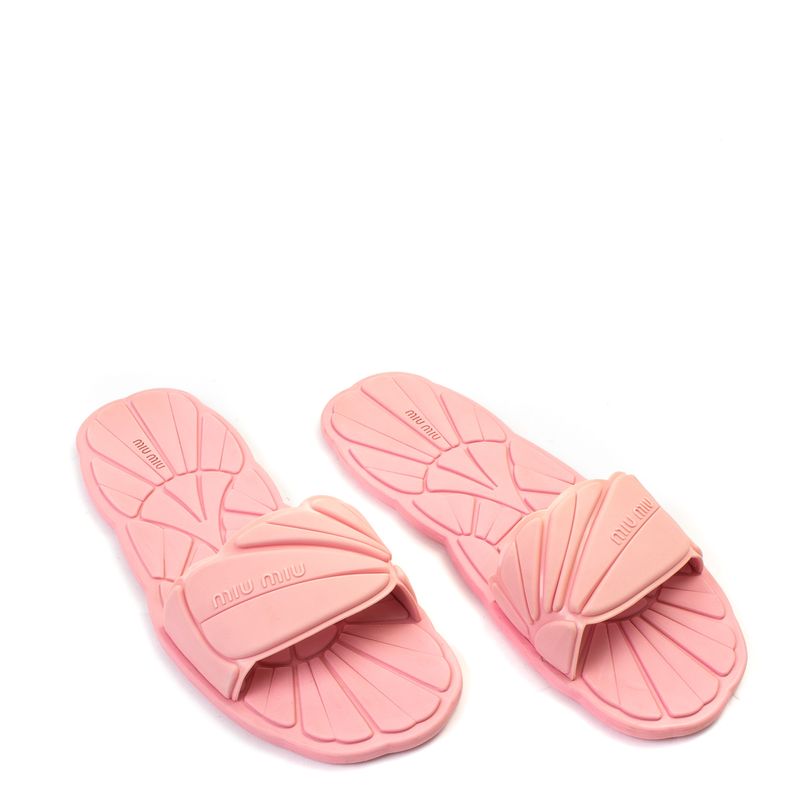 Chinelo-Miu-Miu-Pool-Slides-Rosa