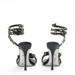 Sandália René Caovilla Cleo Maxi Strass Preta | Brechó de luxo