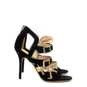 Sandália Jimmy Choo Preta e Dourada