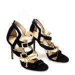 Sandalia-Jimmy-Choo-Preta-e-Dourada