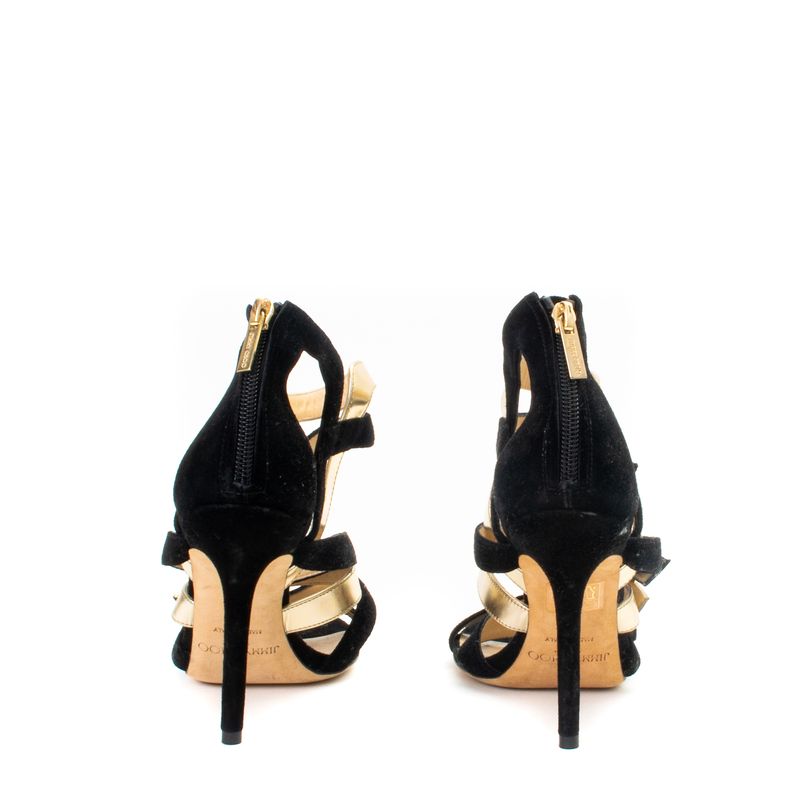 Sandalia-Jimmy-Choo-Preta-e-Dourada