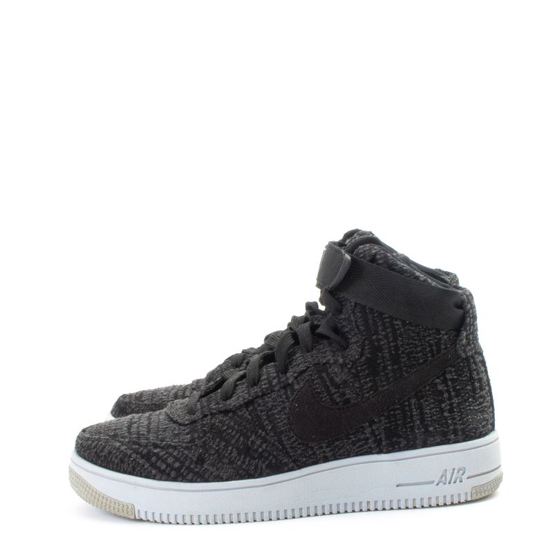 Tenis-Nike-Air-Force-1-Ultra-Flyknit-Mid-Dark-Grey-Black