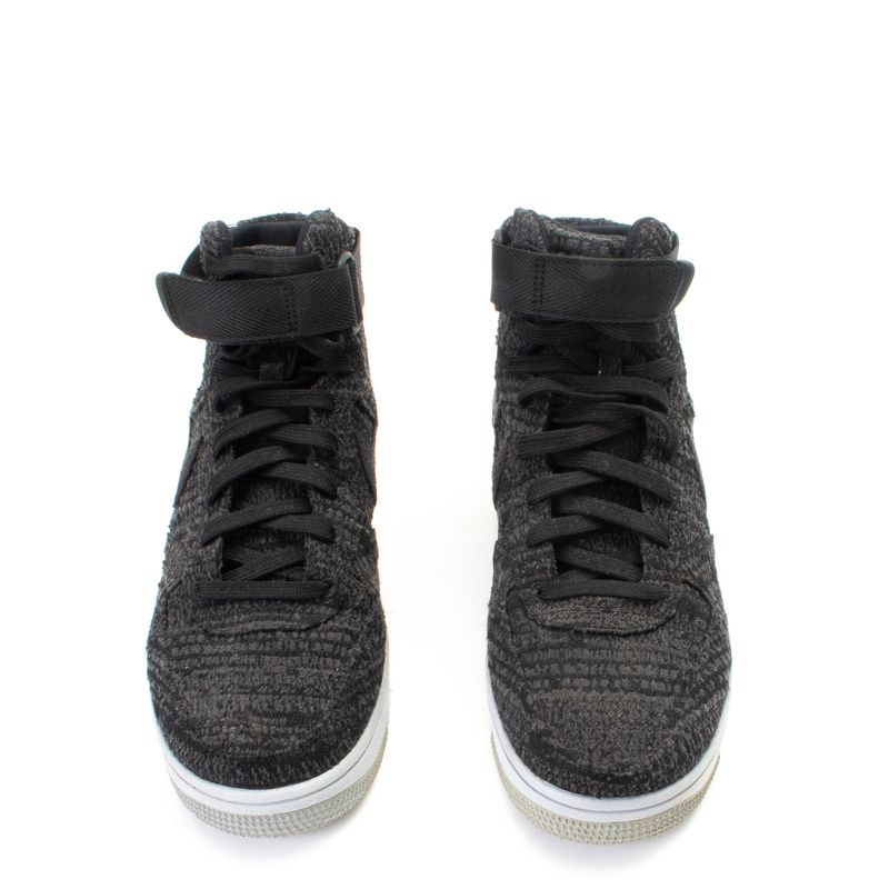 Tenis-Nike-Air-Force-1-Ultra-Flyknit-Mid-Dark-Grey-Black