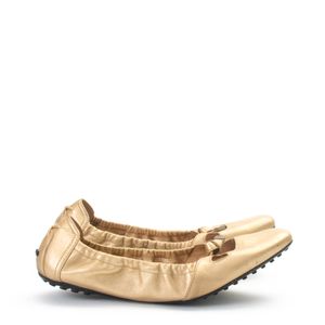 Sapatilha Tods Couro Dourado