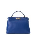 Bolsa-Fendi-Peekaboo-Python-e-Couro-Azul