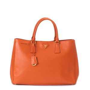 Bolsa Prada Galleria Saffiano Laranja