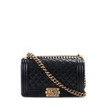 Bolsa-Chanel-Boy-Couro-Preto