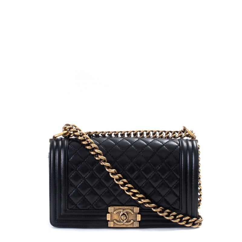 Bolsa-Chanel-Boy-Couro-Preto