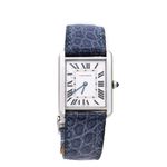 Relogio-Cartier-Tank-Solo-Quartz-Azul