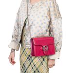 Bolsa-Gucci-Interlocking-Verniz-Rosa-Pequena