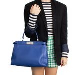 Bolsa-Fendi-Peekaboo-Python-e-Couro-Azul