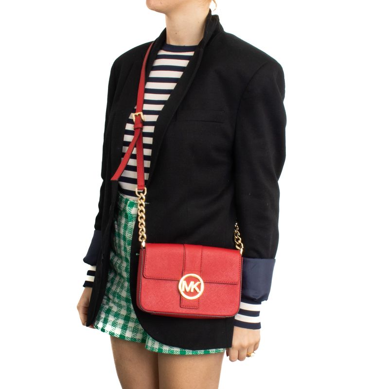 Bolsa-Michael-Kors-Couro-Vermelho