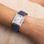Relogio-Cartier-Tank-Solo-Quartz-Azul