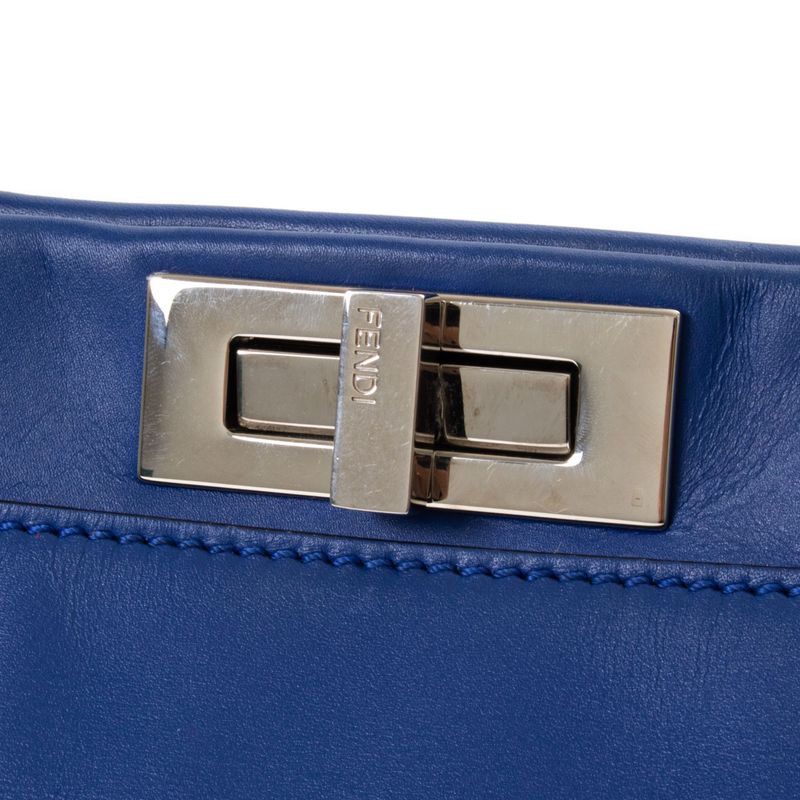 Bolsa-Fendi-Peekaboo-Python-e-Couro-Azul